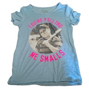 The Sandlot You're Killing Me Smalls graphic blue tee womens small